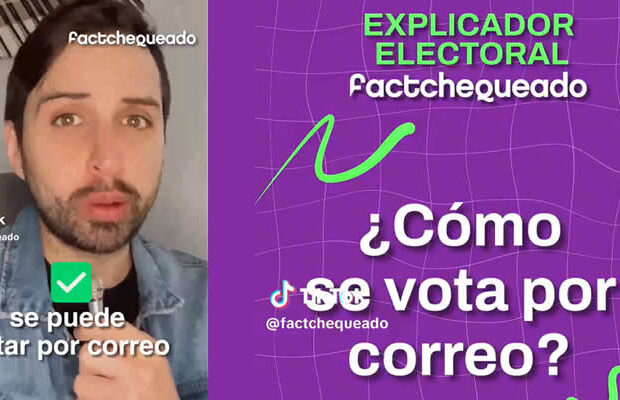 Explicador electoral.Voto por correo. factchequeado