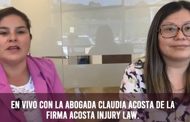 En vivo con la abogada Claudia Acosta de la firma Acosta Injury Law