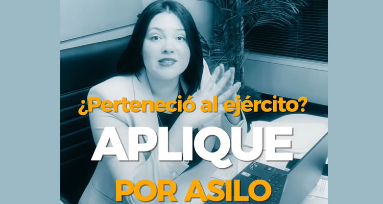 ¿Usted perteneció al ejército o a la fuerza policial en su país y quiere aplicar para asilo en los Estados Unidos?