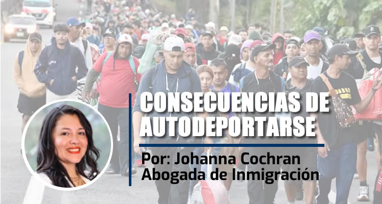 CONSECUENCIAS DE AUTODEPORTARSE